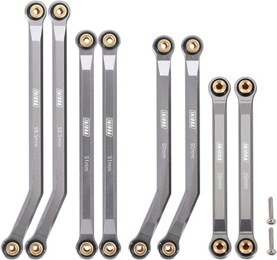 High Clearance Front 4 Links Set for SCX24 C10 JLU Bronco Base Camp 4Runner Axia