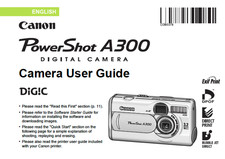 Canon POWERSHOT A300 Digital Camera User Owner Instruction Manual