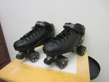  175 Riedell R3 Cayman Black Roller Skates Size 12