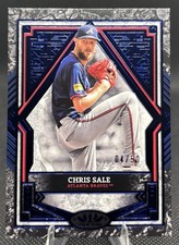 Chris Sale 2025 Topps Tier One Blue Foil /50 Atlanta Braves *Color Match*