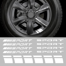 14 PCS Wheel Rim Decal Stripe Reflective Decal, Wheel Decal for 1 Color: White