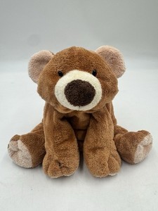 Ty Pluffies Brown Teddy Bear Slumbers Plush Stuffed Animal Baby Lovey 2002 8”