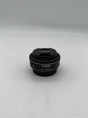 Canon EF-S 24mm f/2.8 STM Pancake Lens   {TOP MINT} Tested w/ Front & Rear Caps