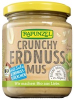 Rapunzel - Erdnussmus Crunchy Mit Salz (6X250G) Bio Nussmus Aufstrich Creme