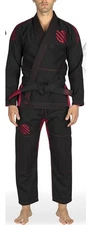 Sanabul Essential Mens Black Brazilian Jiu Jitsu BJJ Gi Uniform Suit Size A0~NEW