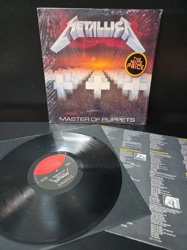 Metallica Master Of Puppets Lp Vinyl 1986 1st Sterling Press Shrink/Hype EX/EX