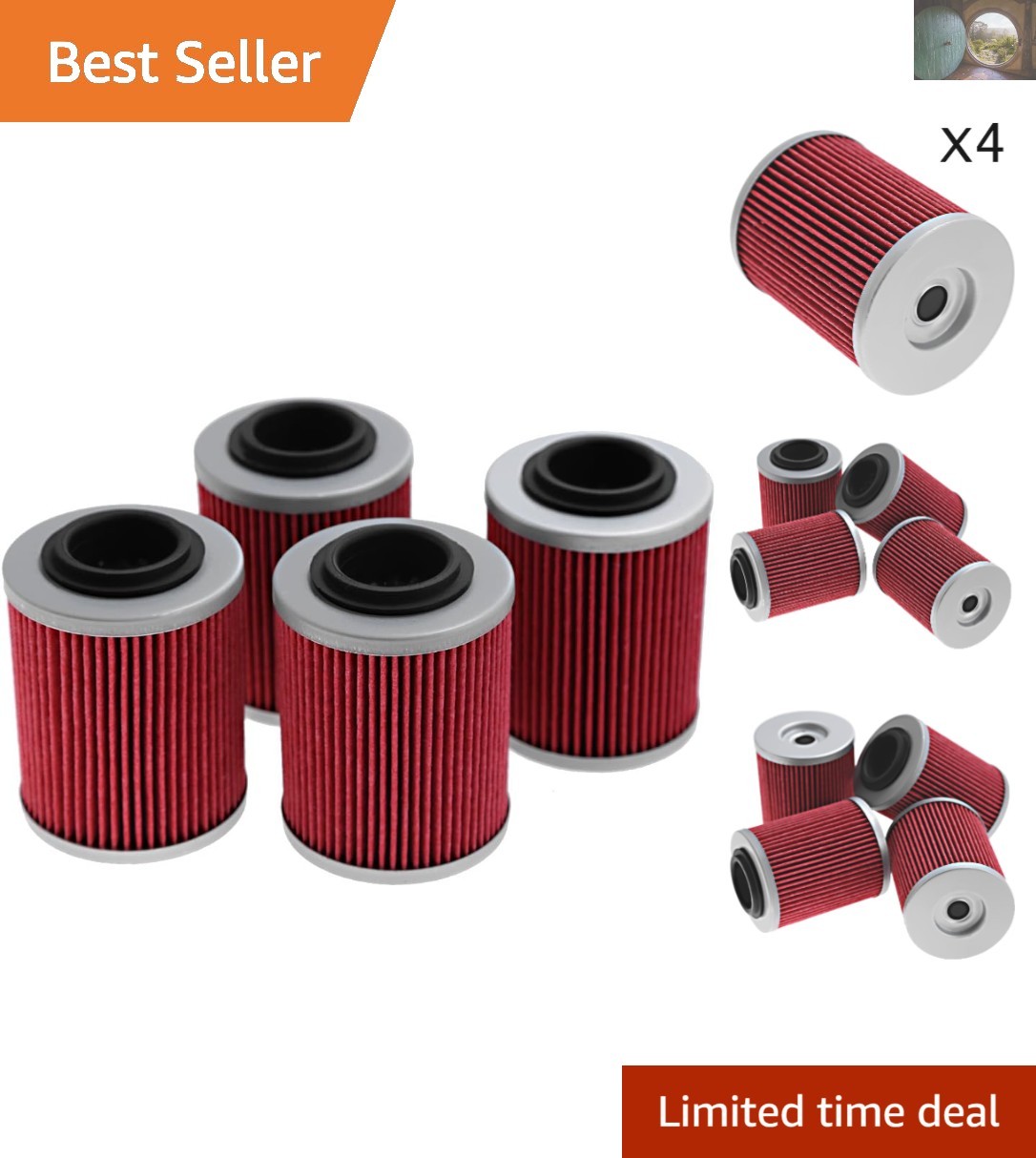 Complete Oil Filter Set for Can-Am Outlander 330-1000 - Fits Multiple Models