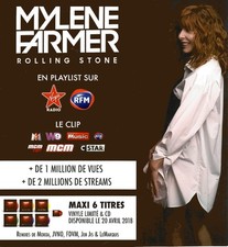 Mylène Farmer flyer promo single Rolling Stone