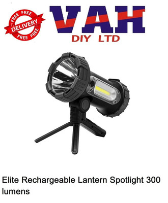 Leuchtturm Elite Akku Laterne Strahler 300 Lumen HI-LA3034