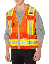 Radians SV55 Class 2 Heavy Woven Two Tone Engineer Vest with Padded Neck to S...