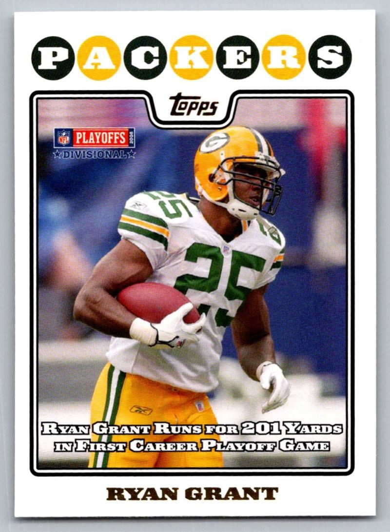 2008 Topps Ryan Grant Green Bay Packers #322