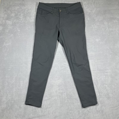 Lululemon ABC Pant Slim Warpstreme Mens 32 Asphalt Gray Pockets Stretch M5AD9S