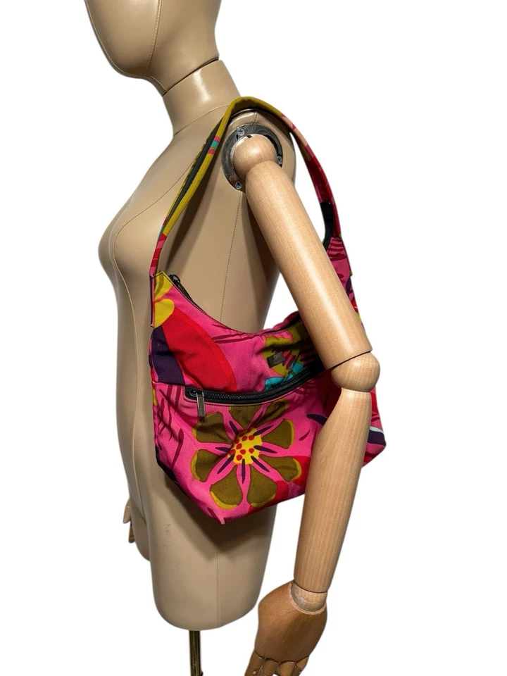 Bolso de Hombro Gucci by Tom Ford SS1999 Rosa Floral Nylon De Colección Foto 3 de 4