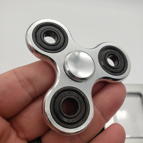 NEW Fidget Hand Spinner Triangle Finger Spinner EDC Focus ADHD Autism With Tin . - Picture 29 of 32