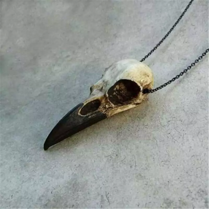 Crow skull necklace clearance