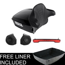 King Trunk Pad Speakers Tail Light Fit For Harley Road Street Glide 2014-2026