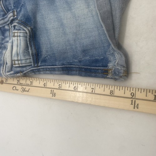 KanCan Estilo Girls Denim Shorts Size 10 Cuffed Distressed Light Wash Blue - Picture 11 of 11