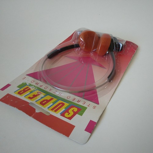 Cuffie stereo vintage anni 80 "Super" - NOS-NOS archetto regolabile - Foto 7 di 11