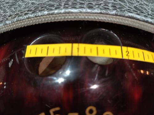 Vintage Ebonite Don Carter Bowling Ball & Bag 75-82 Performance 12 lb. 1st Drill - 第 15/18 張圖片