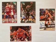 4 NBA Rookies Sammelkarten von Classic 1995 mit Autogrammen