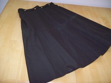True Vintage 1970's Diolen Brown Wool Flared Midi Knee 70's VTG Germany S/M