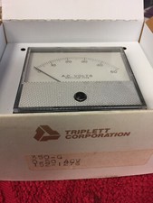 TRIPLETT MODEL 350G 0-50 AC VOLTS PANEL METER NEW OLD STOCK