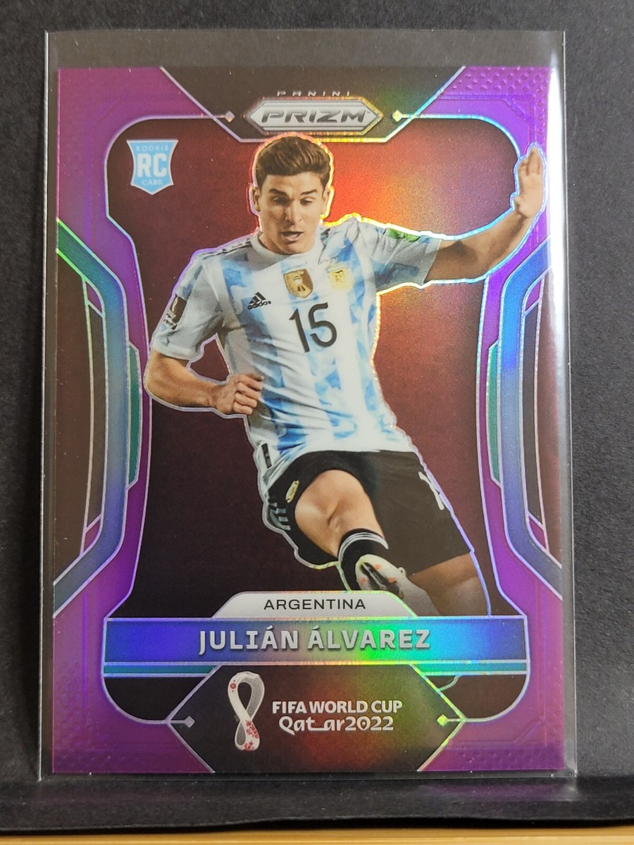 2022 Panini Prizm World Cup Julian Alvarez Purple LOW 26/199 SP
