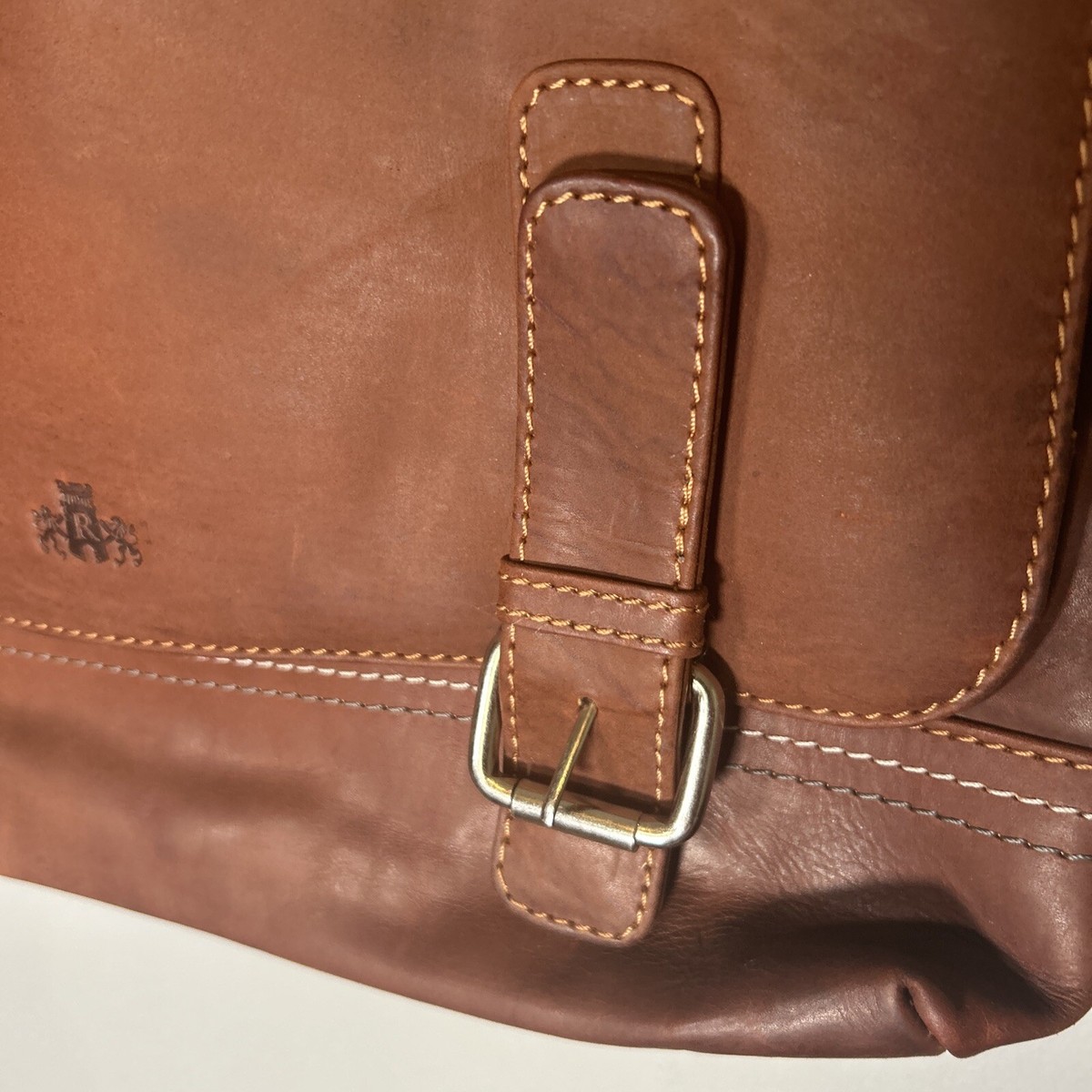 Rowallan Shoulder Bag Medium Brown Leather Satchel Messenger
