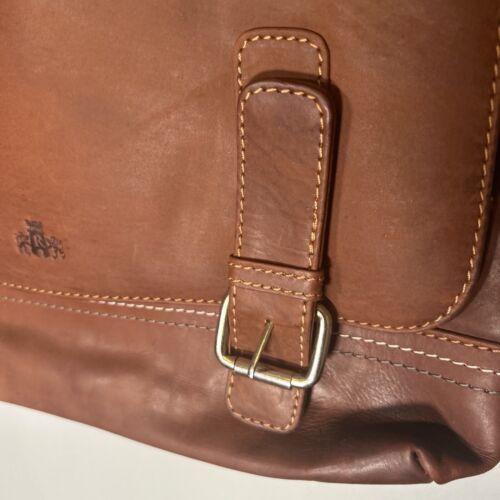 Rowallan Shoulder Bag Medium Brown Leather Satchel Messenger Handbag - Picture 3 of 15