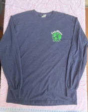 Gildan Ultra Cotton Men Blue Family Milestone Long Sleeve Shirt Size M