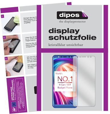 6x Schutzfolie für Leagoo M9 klar Displayschutzfolie Folie Display Schutz dipos