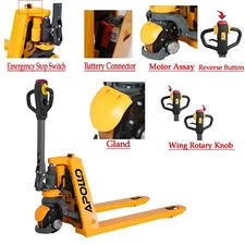 APOLLOLIFT Lithium Battery Electric Pallet Jack Truck 3300lbs with Accessories