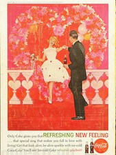 1962 Coca Cola Magazine Ad &ndash; Refreshing new feeling &ndash; 17 cm x 25 cm
