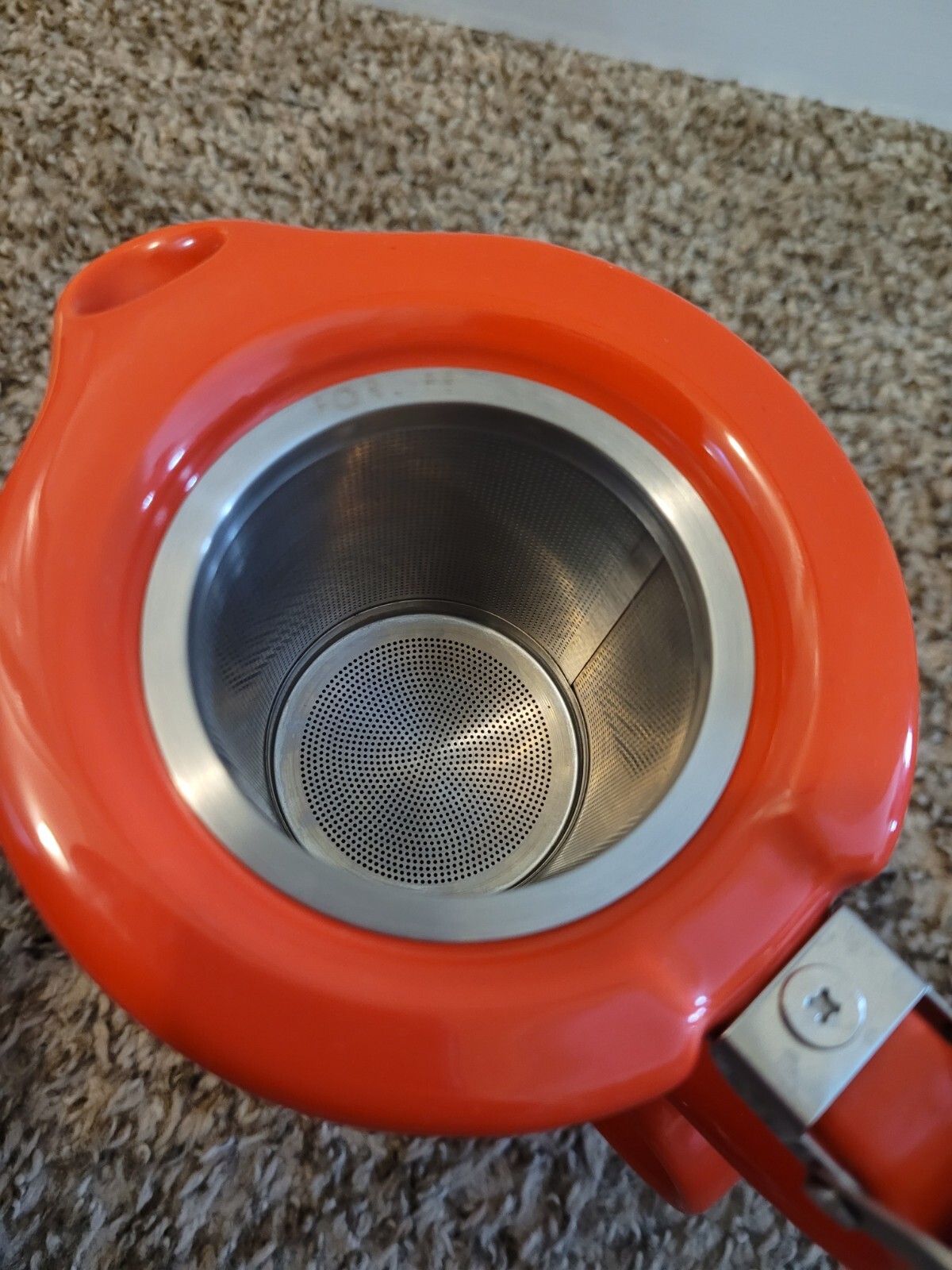 TEAVANA For Life Tea Stackable Pot Cup Mug Infuser orange/Red Tea For