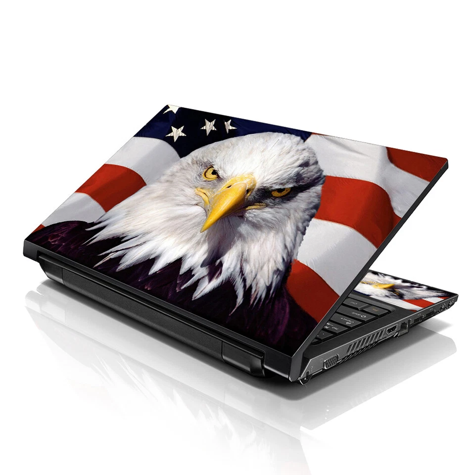 Laptop Skin Sticker Notebook Decal Cover USA Eagle for Dell Apple Asus 13" -16" - Image 2 of 4