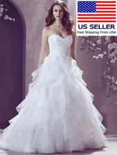 Lady Elegant Mermaid Modest Wedding Dresses for Women Bridal Gown