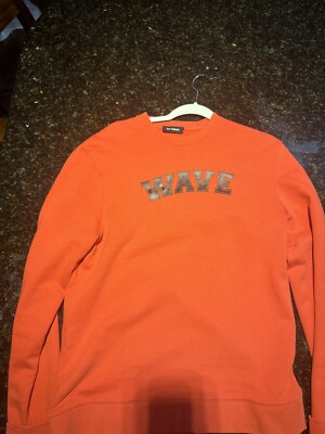 RAF SIMONS RED/BLACK COTTON SWEATSHIRTS size xs (fits S measurements below)