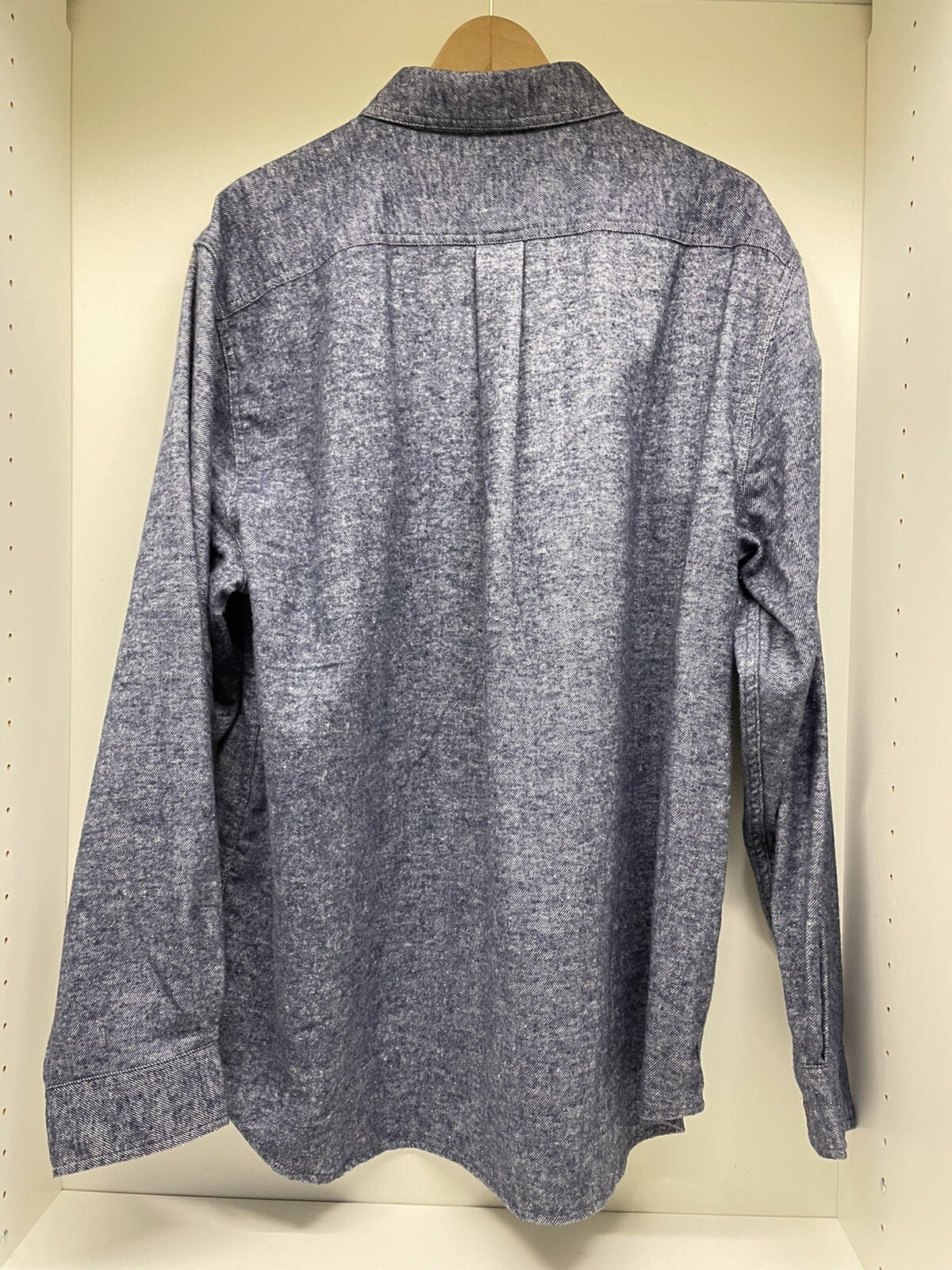 The Territory Ahead Men's XL Faux Denim Jeans Button Up Shirt Cotton