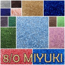 8/0 22 g Miyuki Japanese Round Seed Beads  221-242