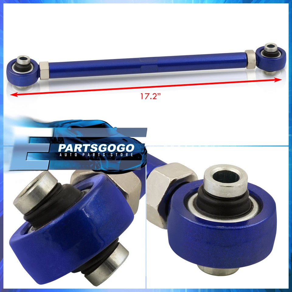 For 06-12 BMW 3-Series E82 E88 E90 E92 Rear Adjustable Control Toe Arms Set Blue Foto 2 de 2