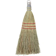 1 Count Genuine Joe Natural Whisk Broom with Metal Hanging Ring