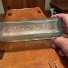 Large Antique Aqua Glass Scott's Emulsion Cod Liver Oil Medicine Bottle. — photo 5