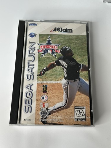All-Star Baseball 1997 Featuring Frank Thomas Sega Saturn W/Manual & Reg Card