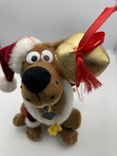 Scooby Doo Plush Santa Christmas Holding Gift