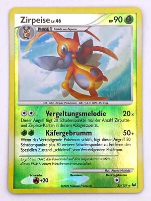 Pokémonkarte: 32/127 Zirpeise Lv.46 - Rare Reverse Holo - GD Deutsch - Bild 1 von 2