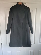 Reiss Women's Mia Wool Blend Mid Length Coat Size Uk 8 Rrp £218