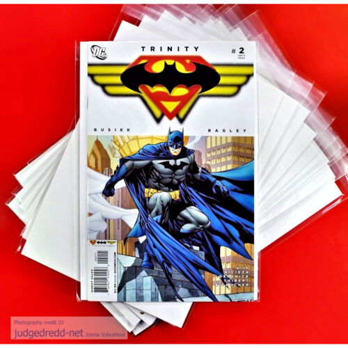 25 Comic Taschen NUR Größe17 säurefrei für Silver Age DC z.B. Batman passt #1 up - Bild 1 von 12