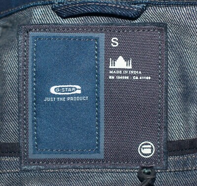 G-STAR RAW 3301 WOMEN'S DENIM JACKET IN PARK WASH SMALL SIZE