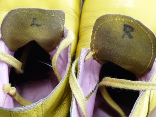 1940-50s Leather Clown Shoes custom made 1-of-a-kind 14" long women's size 8 - Picture 11 of 21