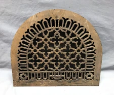 Antique Cast Iron Dome Top Gothic Heat Grate 11x13 Register VTG Old 1424-24B